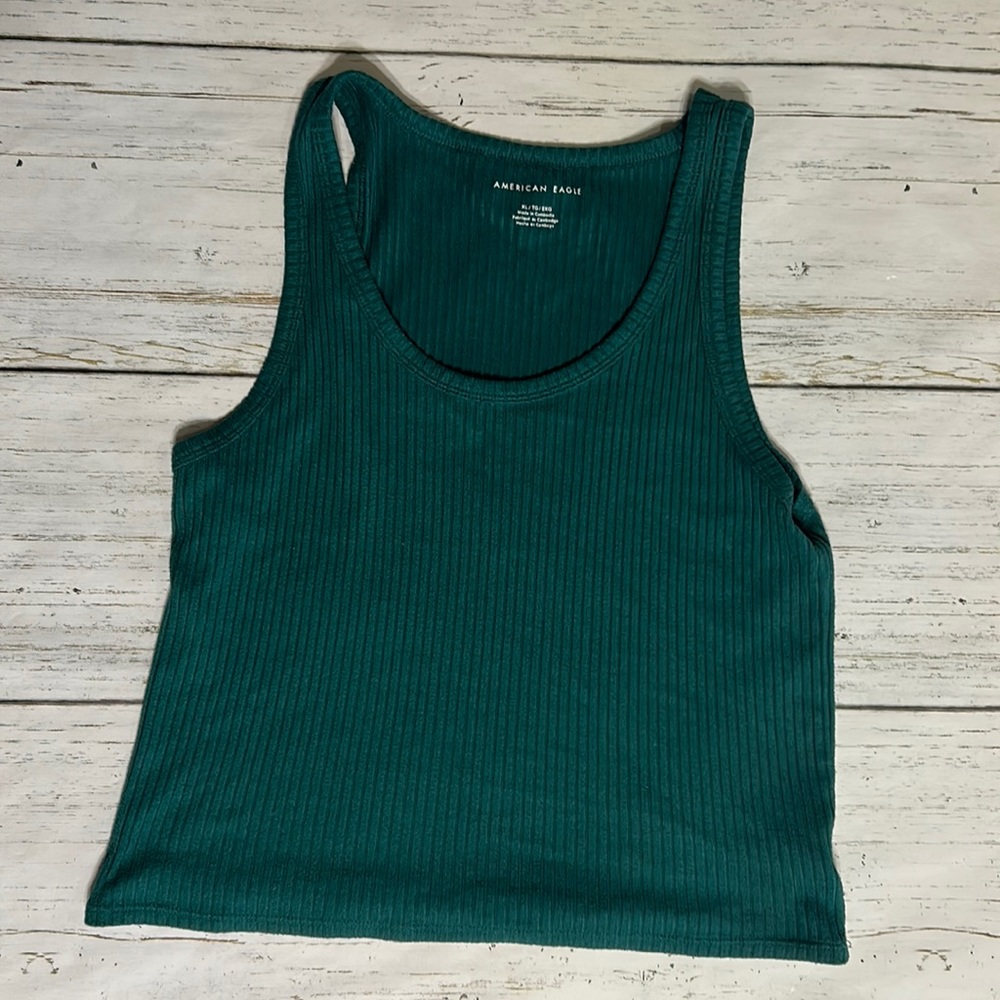 American eagle outfitters tank top green super soft material size XL